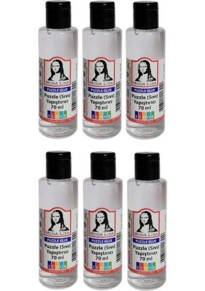 6 Adet Monalisa Puzzle Sıvı Yapıştırıcı 70 ml Nontoxic EN71