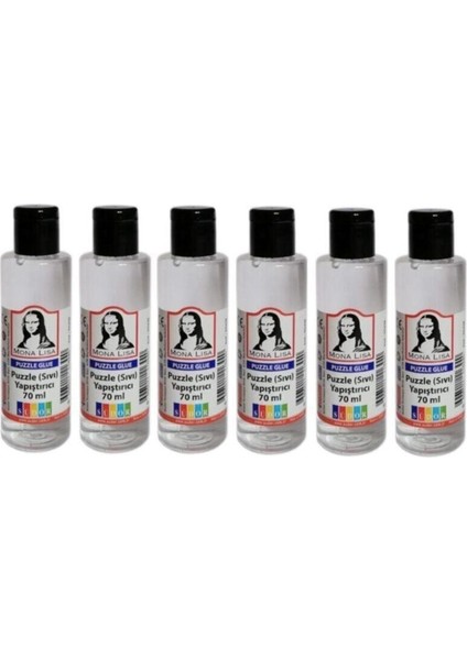 6 Adet Monalisa Puzzle Sıvı Yapıştırıcı 70 ml Nontoxic EN71