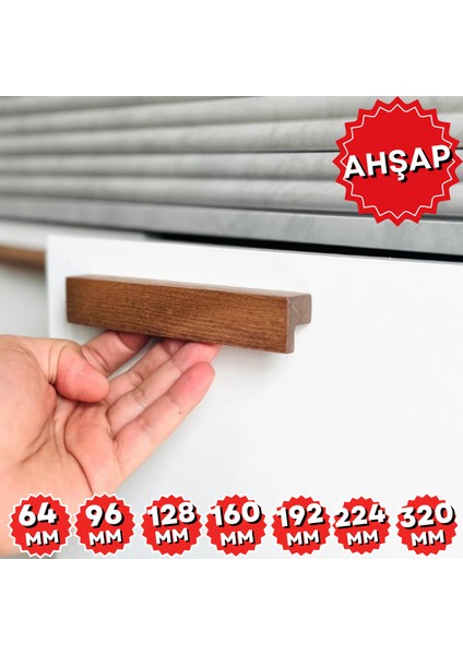 Artı Woods Dolap Kulpu, Doğal Ahşap Kulp, Çekmece Kulpu, Mutfak Dolap Kulplari, Mobilya Kulpları, Dekoratif Kulp