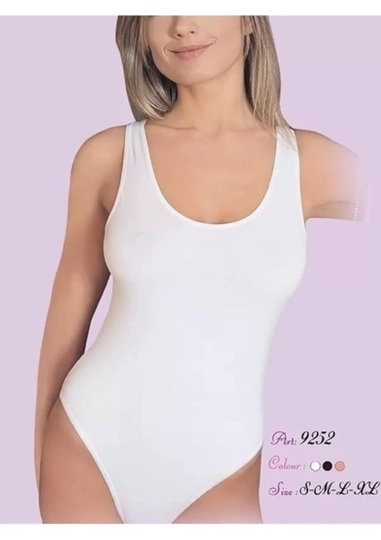 9252 Kalın Askılı Pamuk Modalçıtçıtlı Body