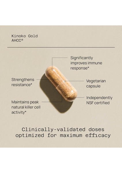 Quality Of Life Kinoko Gold Ahcc 500 Mg With Acylated Alpha Glucans 60 Kapsül