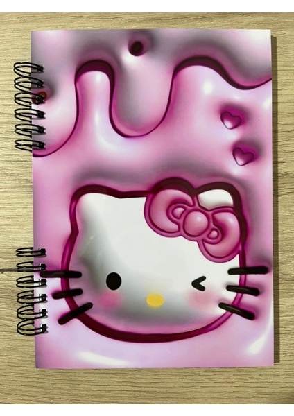 Hello Kitty A5 Boyutunda Defter 50 Sayfa 1 Sayfa Bonus Mat Sticker