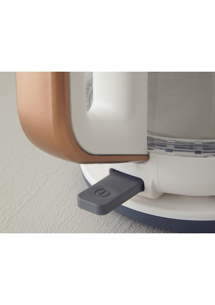 2 Yıl Cmk 6001 Cam Çay Makinesi Beyaz-Bakır 220 - 240 V 1-2 L F 500+ L Beyaz indirimleri