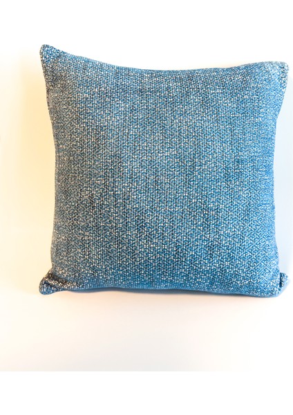 Mavi Desenli Kırlent Kılıfı