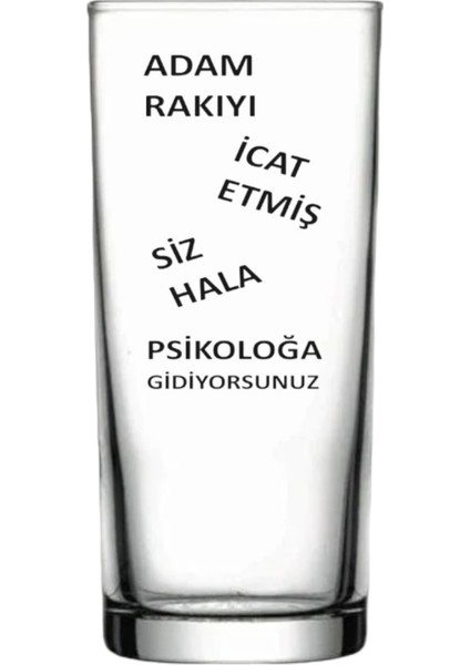 Baskılı Rakı Bardağı