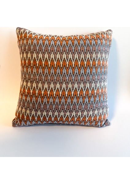 Zigzag Desenli Renkli Yastık Kılıfı