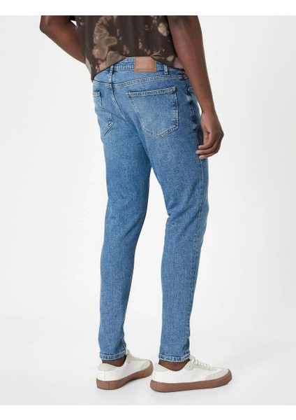 4SAM40059ND Koton Erkek Jean Pantolon Orta Indigo