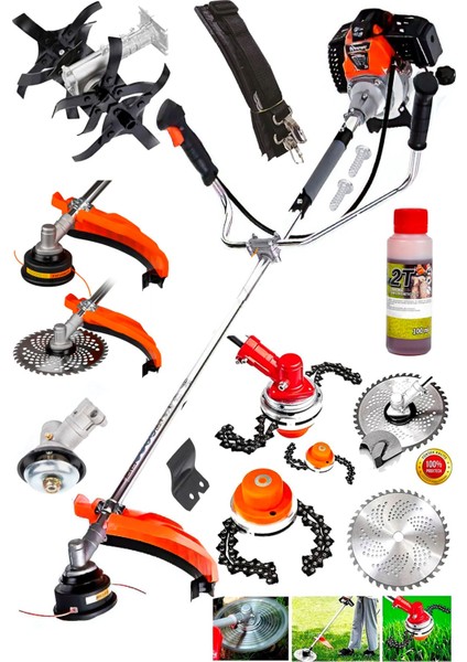 Alman YT14000 14HPX Metal Şanzıman Yan Tipi Benzinli Motorlu Ot Çalı Çim Biçme Çapalama Makinesi fiyatları