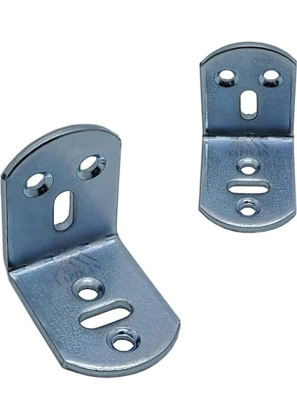 Mobilya, Dolap, Raf, Masa, Sandalye, Kitaplık, Ahşap, Kenar Köşe Bağlantı Birleştirme Sabitleme Demiri Aparatı, Delikli Metal Bağlantı Demiri, L Demir Gönye Köşebent, 2X23X30X30MM, 10 Adet