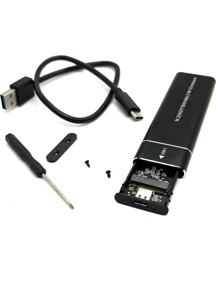 Ngff/m.2 Nvme SSD Kutu 2 Si 1 Arada USB C 10 Gbps Alimunyum Harici Kutu M.2 Nvme & Ngff Sata SSD