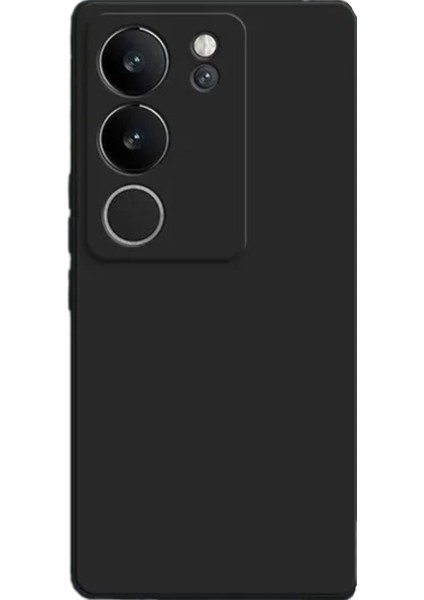 Caseworld Vivo V29 5g Kapak Içi Kadife Kamera Korumalı Lansman Silikon Kılıf - Siyah
