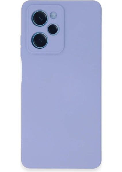 Case World Caseworld Xiaomi Poco X5 Pro 5g Kapak Içi Kadife Kamera Korumalı Lansman Silikon Kılıf - Lila