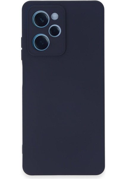 Xiaomi Poco X5 Pro 5g Kapak Içi Kadife Kamera Korumalı Lansman Silikon Kılıf - Lacivert