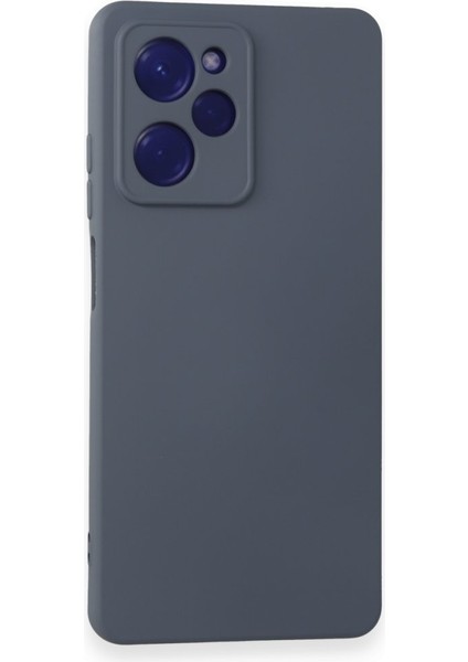 Xiaomi Poco X5 Pro 5g Kapak Içi Kadife Kamera Korumalı Lansman Silikon Kılıf - Petrol Mavisi