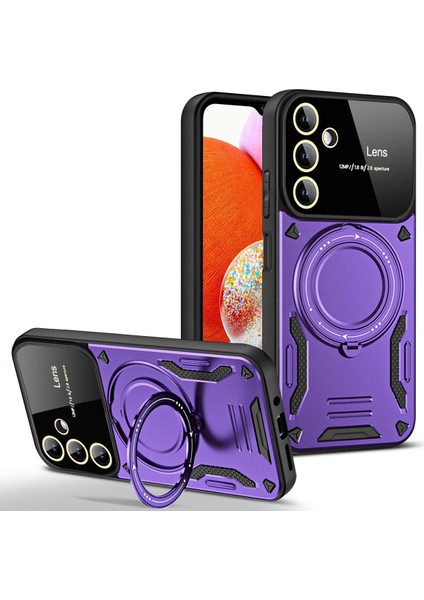 Samsung Galaxy A14 4g Pc+Tpu Ring Cover Magsafe Uyumlu Telefon Kılıfı (Yurt Dışından)