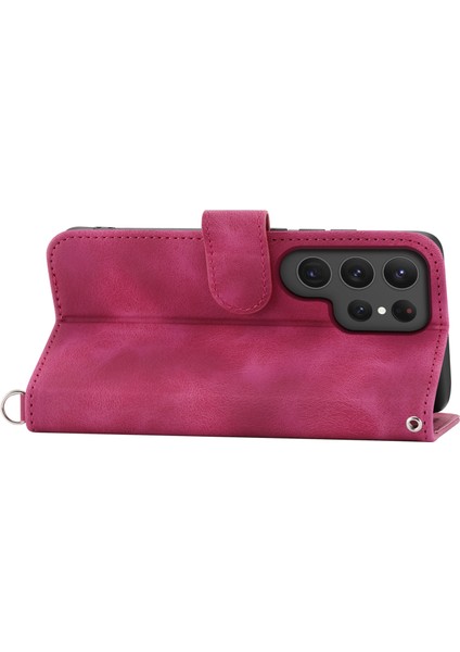 Samsung Galaxy S24 Ultra Cilt Touch Deri s Wine Telefon Kılıfı (Yurt Dışından) fiyatları
