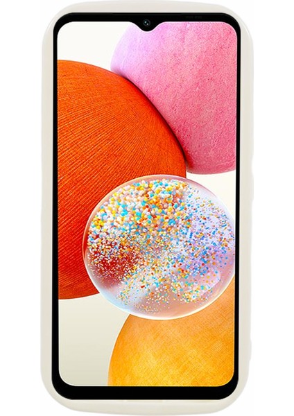 Samsung Galaxy S24 Wavy Shape Tpu Geri Koruyucusu (Hassas Kesim) Için Beyaz Telefon Kılıfı (Yurt Dışından)