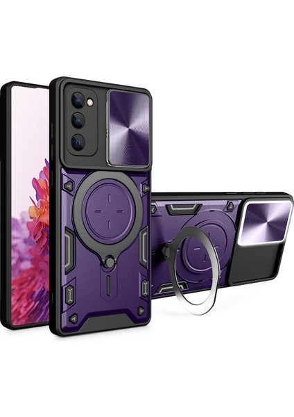 Samsung Galaxy S20 FE/S20 Fe 5G/S20 Fe 2022/S20 Lite Slayt Kamera Pc+Tpu Etkin Telefon Kılıfı (Yurt Dışından)