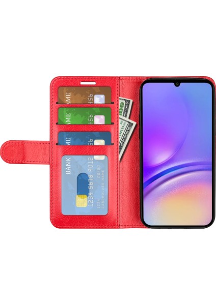 Samsung Galaxy A05 4g Şok Geçirmez Pu Deri Telefon Kılıfı (Yurt Dışından)