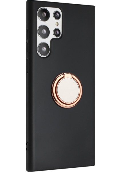 Samsung Galaxy S24 Ultra Mat Tpu Yüzüğü Shell Rose Gold Telefon Kılıfı (Yurt Dışından)