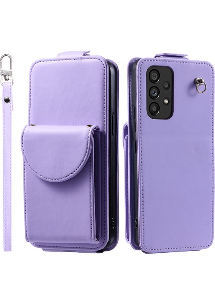 Samsung Galaxy A23 4G/A23 5g (Global rsiyon) Dikey Flip Deri+Tpu Kabuk Telefon Kılıfı (Yurt Dışından)