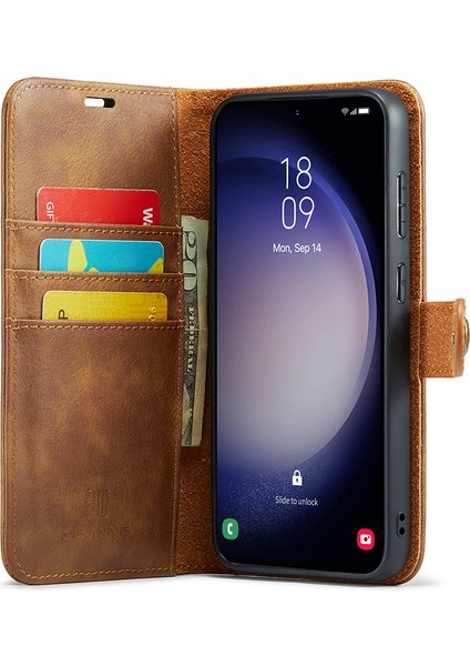 Samsung Galaxy S23 Fe Çıkarılabilir Bölünmüş Deri Br Telefon Kılıfı (Yurt Dışından)