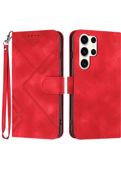 Samsung Galaxy S24 Ultra Geometrik Desen Baskılı sı Telefon Kılıfı (Yurt Dışından)