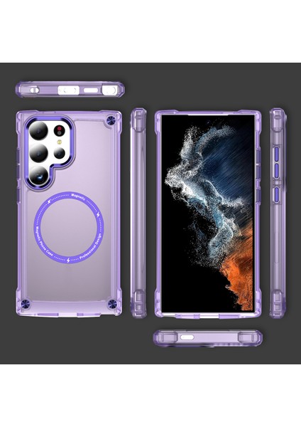 Samsung Galaxy S24 Ultra Pc+Tpu Mat Magsafe Uyumlu Telefon Kılıfı (Yurt Dışından) fiyatları