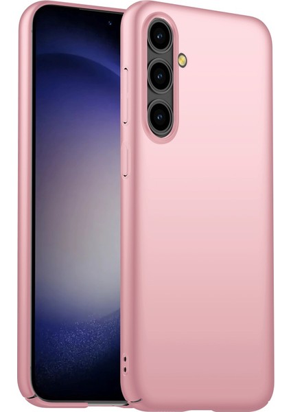 Samsung Galaxy S24+ Sert Pc Düz ​​renk Cep Kabuk Rose Altın Telefon Kılıfı (Yurt Dışından)