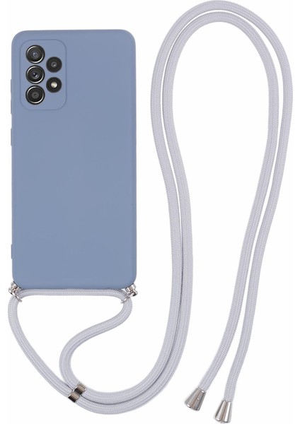 Samsung Galaxy A52 4G/5G/A52S 5g Kesin Kesim Tpu Uzun Kirkar Lavanta Grisi Telefon Kılıfı (Yurt Dışından)