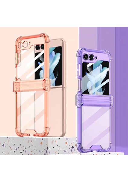 Samsung Galaxy Z Flip5 5g Menteşe Koruması Tpu Takviyeli Köşeler Küçük Ekran Koruyucu Tasarruflu Telefon Kılıfı (Yurt Dışından) fiyatları