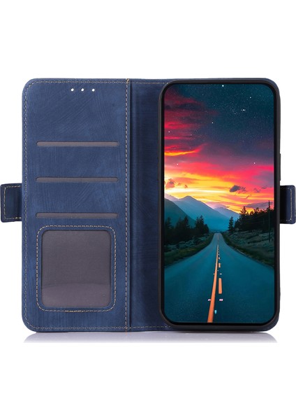 Samsung Galaxy S24 Deri Blue Telefon Kılıfı (Yurt Dışından)