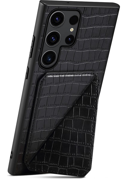 Samsung Galaxy S23 Ultra Pu+Pc+Tpu Gizli Black Telefon Kılıfı (Yurt Dışından) fiyatları