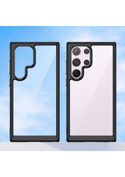 Samsung Galaxy S24 Ultra Tpu+Akrilik Şok Geçirmez Akıllı Black Telefon Kılıfı (Yurt Dışından) fiyatları