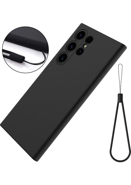 Samsung Galaxy S24 Ultra Şok Geçirmez Sıvı Silikon Akıllı Black Telefon Kılıfı (Yurt Dışından) fiyatları