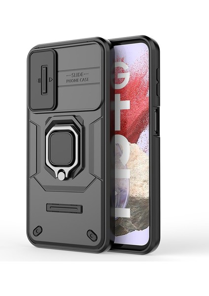 Samsung Galaxy M34 5G/F34 5g Slayt Lens Koruma Pc+Tpu Koruyucu Black Telefon Kılıfı (Yurt Dışından)