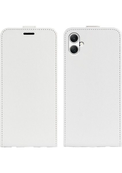 Samsung Galaxy A05 4g Doku Cep Deri Beyaz Telefon Kılıfı (Yurt Dışından)