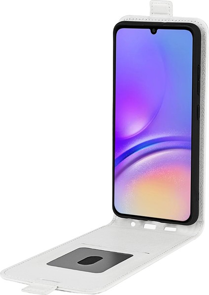Samsung Galaxy A05 4g Doku Cep Deri Beyaz Telefon Kılıfı (Yurt Dışından)