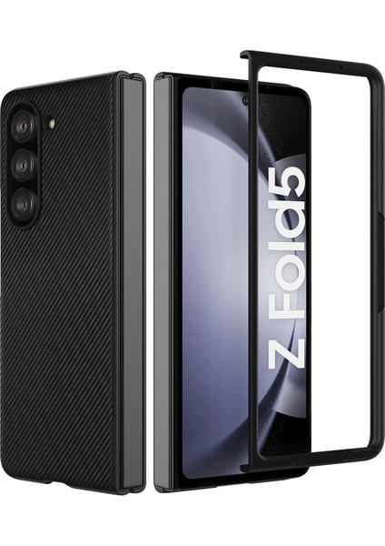 Samsung Galaxy Z Fold5 5g 5g Çizelge Önleme Pu+Pc+Tpu Ince Telefon Kılıfı (Yurt Dışından)