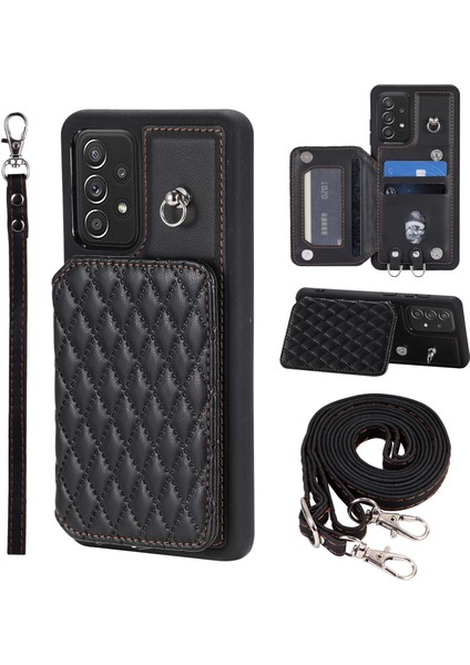 Samsung Galaxy A52 4G/A52 5G/A52S 5g Rfıd Önleme Önleyici Pu+Tpu Kabuk Black Telefon Kılıfı (Yurt Dışından)