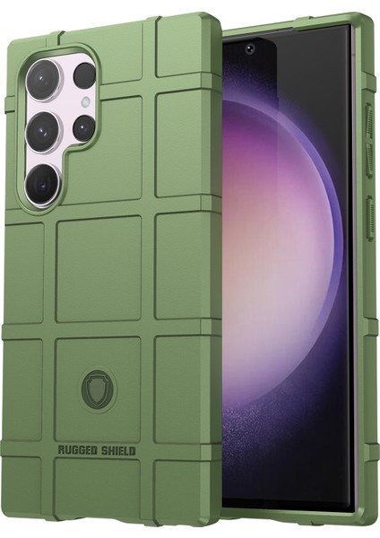 Samsung Galaxy S24 Ultra Tpu Square Izgara Doku Şok Geçirmez Telefon Kılıfı (Yurt Dışından)