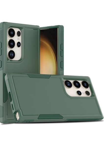 Samsung Galaxy S24 Ultra Slim Hard Pc+Tpu Koruyucu Dark Telefon Kılıfı (Yurt Dışından)