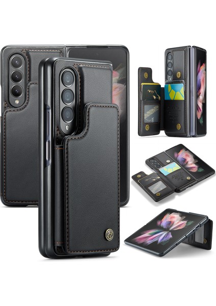 Samsung Galaxy Z Fold3 5g Rfıd 4 Cep Black Telefon Kılıfı (Yurt Dışından)
