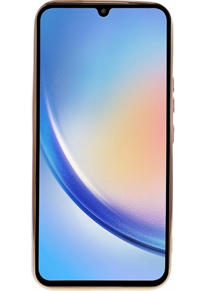 Samsung Galaxy A34 5g Koruyucu Yumuşak Tpu Parlak 6d Elektropling Arka ası Telefon Kılıfı (Yurt Dışından)