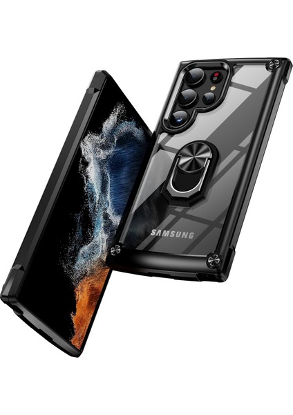 Samsung Galaxy S24 Ultra Damla Geçirmez Pc+Tpu Metal Yüzük Geri Kabuk Telefon Kılıfı (Yurt Dışından) fiyatları