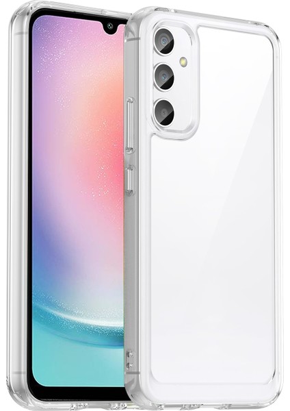 Samsung Galaxy A24 4g Temiz Tpu+Akrilik Akıllı (Büyük Arka Lens Deliği) Telefon Kılıfı (Yurt Dışından)
