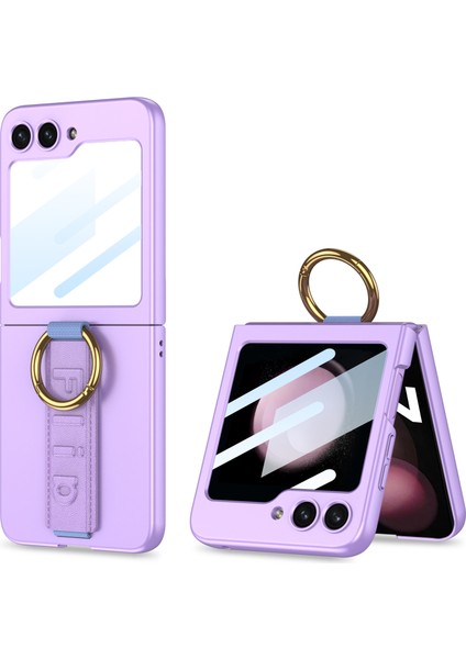 Samsung Galaxy Z Flip5 5g Bileklik Pc Yüzük Koruyucu Entegre Arka Küçük Ekranlı Film Telefon Kılıfı (Yurt Dışından) fiyatları