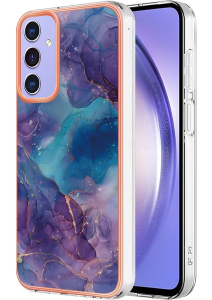Samsung Galaxy A15 5g Kaplama Mermer Desen Telefon Kılıfı (Yurt Dışından)