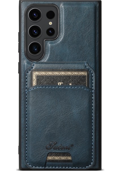 Samsung Galaxy S23 Ultra Pu Deri+Tpu Çıkarılabilir Suteni H15 Telefon Kılıfı (Yurt Dışından)