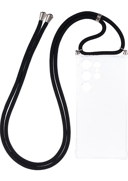 Samsung Galaxy S24 Ultra Net Çizelge Tpu Tpu Lanyard Telefon Kılıfı (Yurt Dışından)